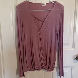Glitz Mauve Top L
